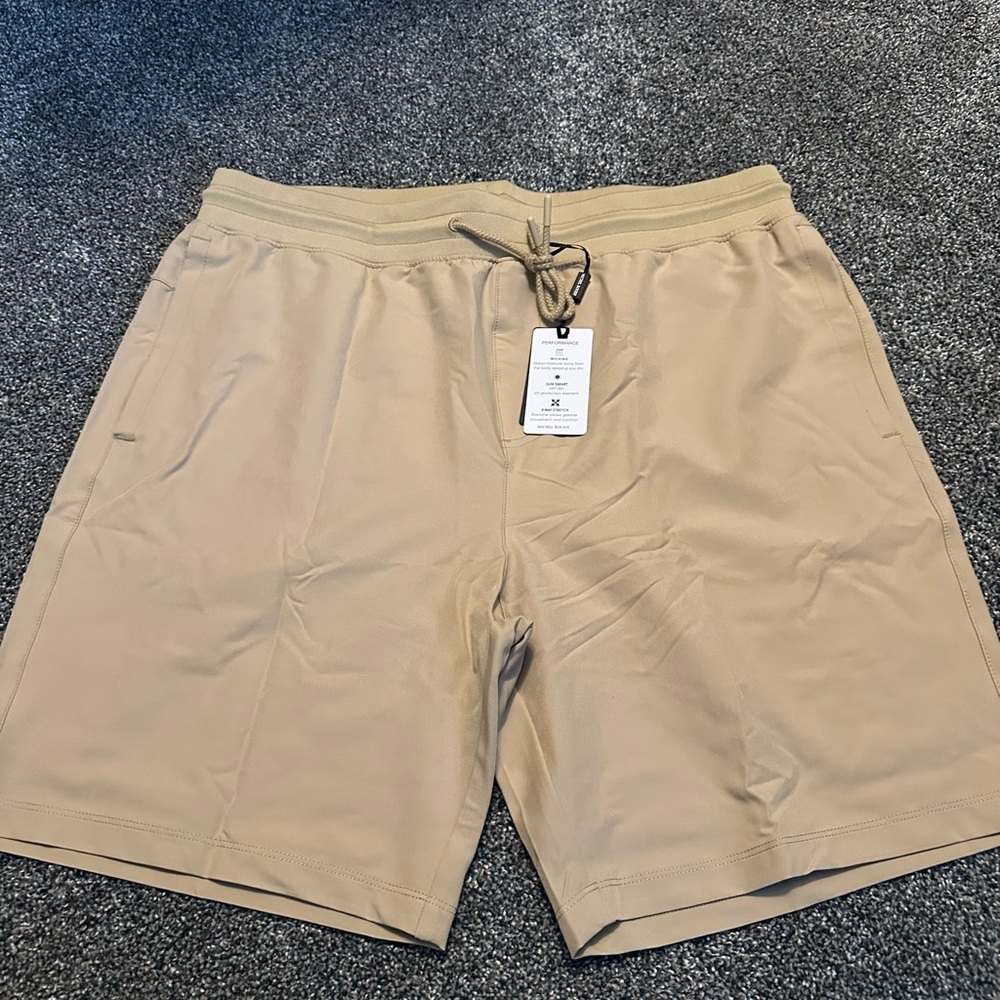 NEW NWT Women’s Tan Shorts. Draw String. MUST BE BUNDLED